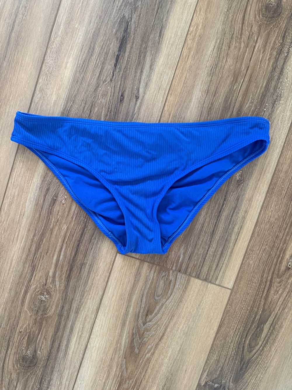 Ribbed Electric Blue Bikini Bottoms